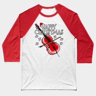 Christmas Cello Cellist String Teacher Xmas 2022 Baseball T-Shirt